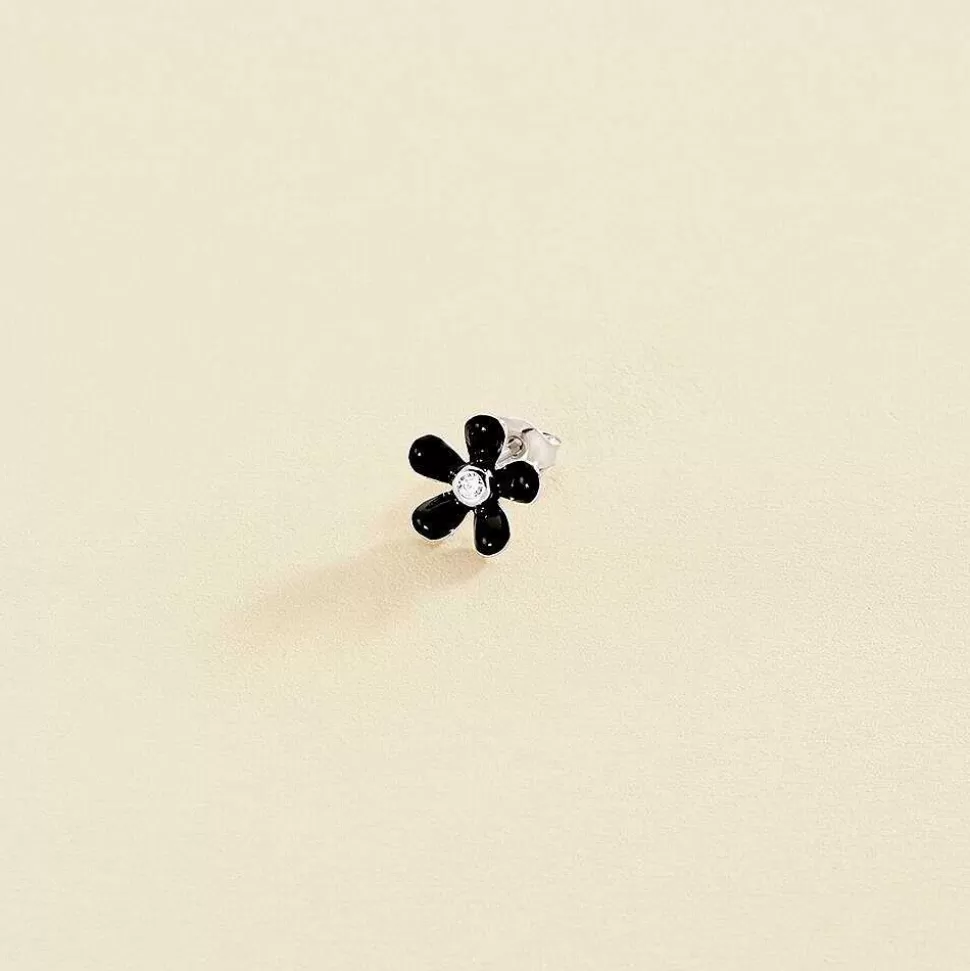 AGATHA Piercing Stud Suzon-Black/White