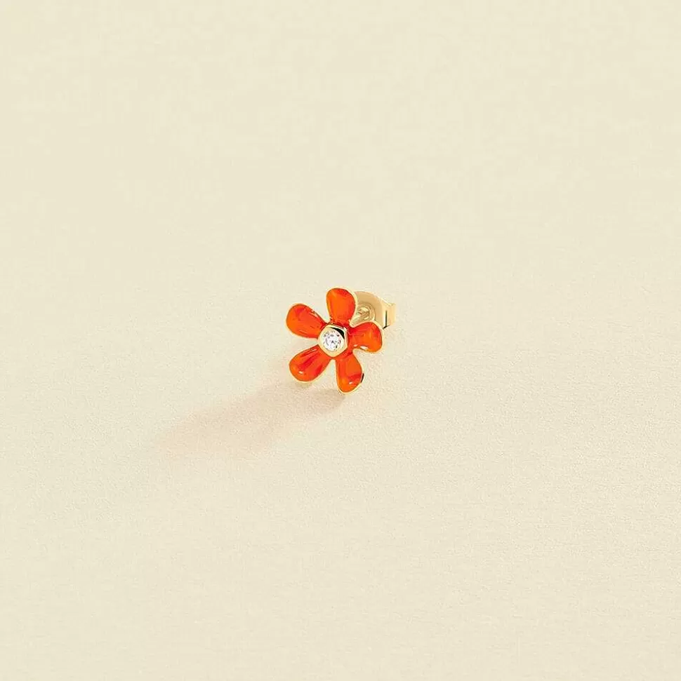 AGATHA Piercing Stud Suzon-Orange/Gold
