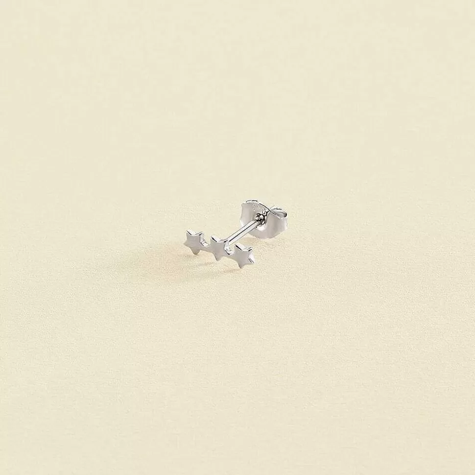 AGATHA Piercing Stud Triostar-Silver