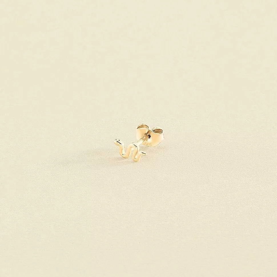 AGATHA Piercing Stud Viper-Golden