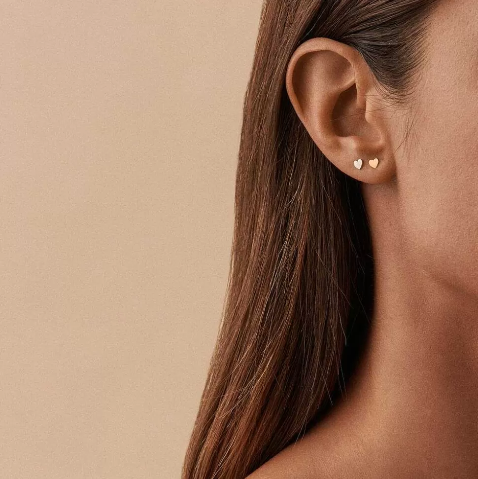 AGATHA Piercing Stud With Love-Silver