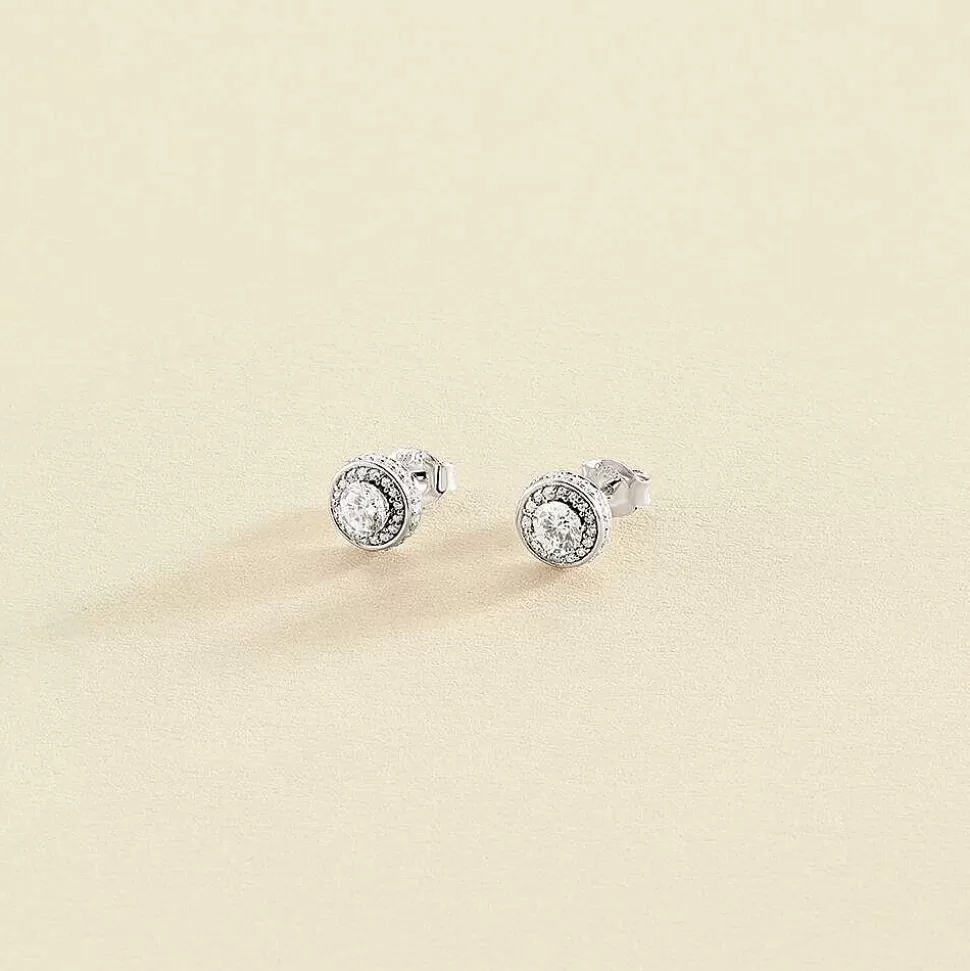 AGATHA Stud Earrings Imperial-Crystal/Silver