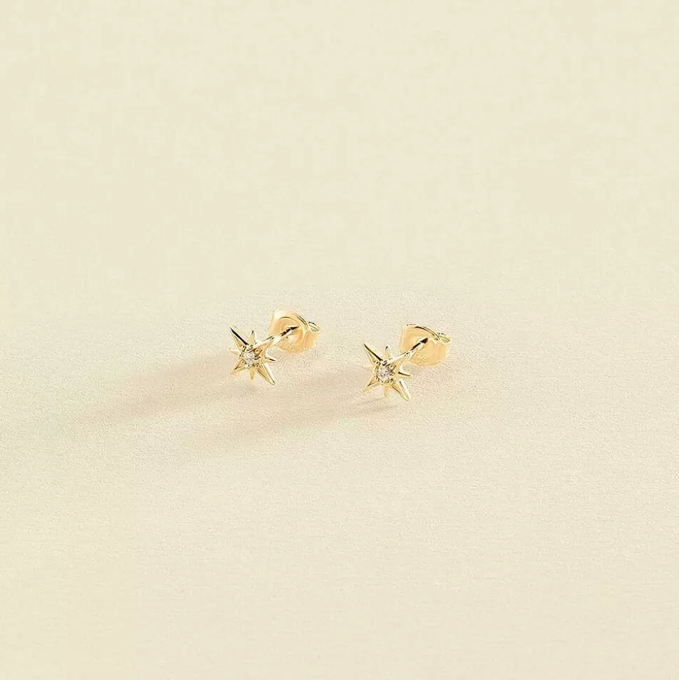 AGATHA Stud Earrings Ourse-Crystal/Golden
