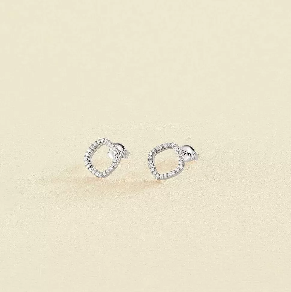 AGATHA Stud Earrings Sissi-Crystal/Silver