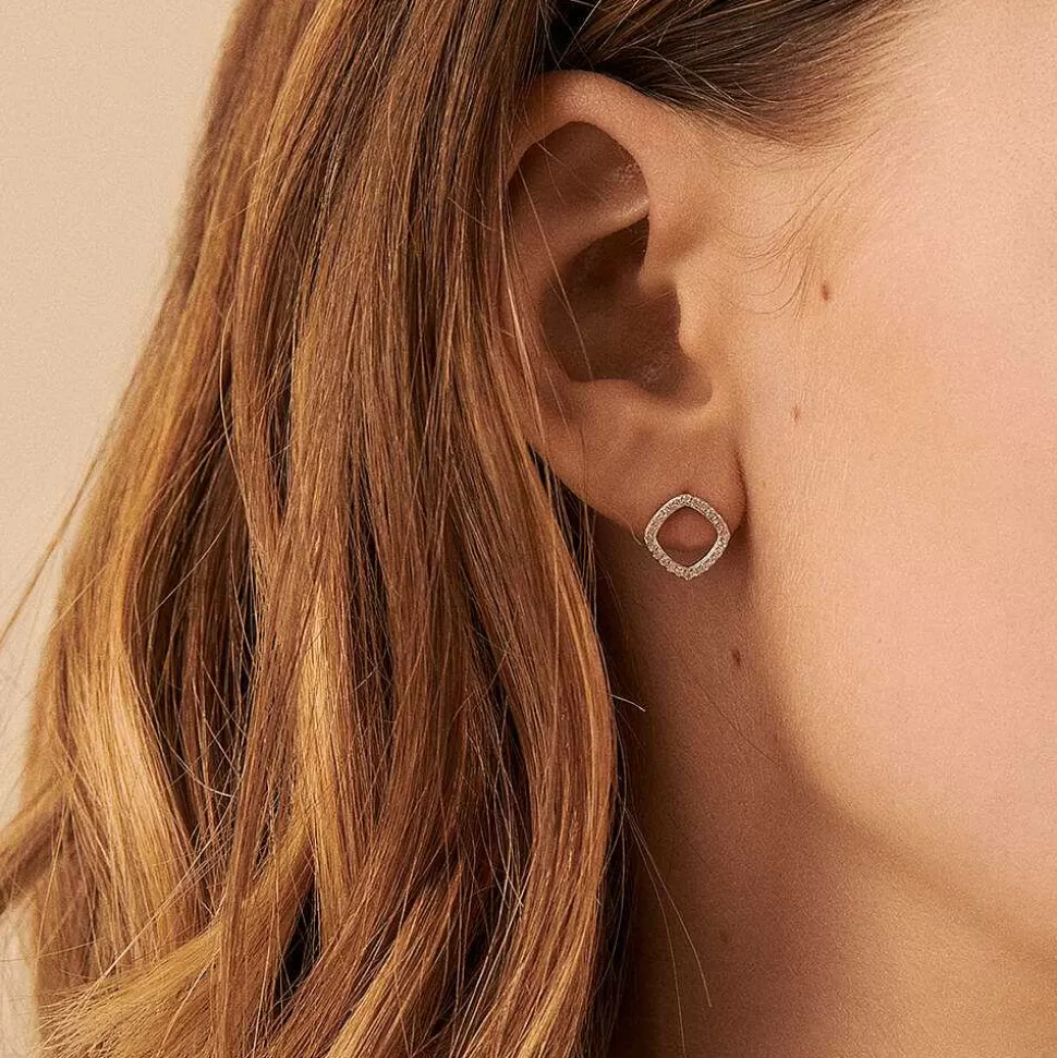 AGATHA Stud Earrings Sissi-Crystal/Silver