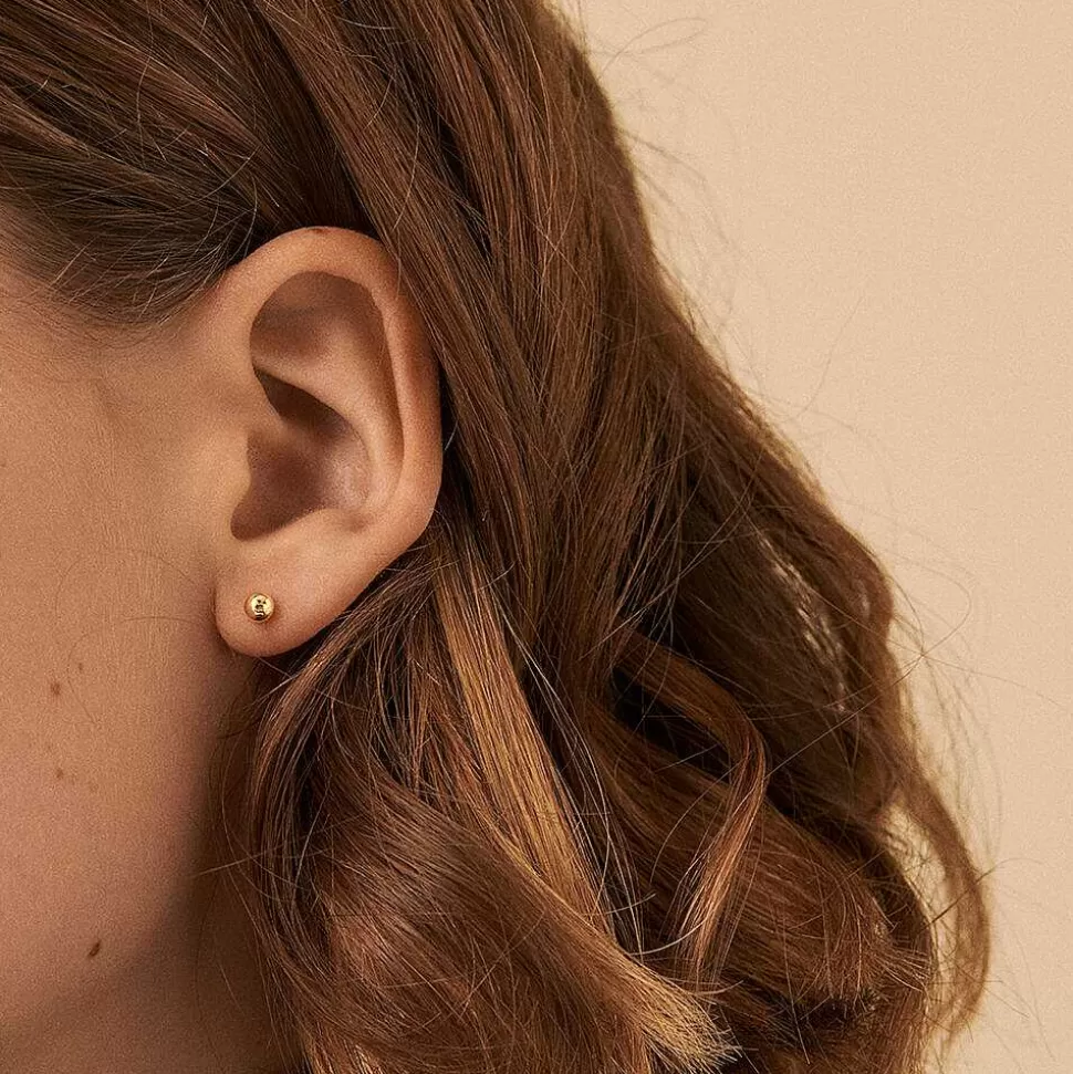 AGATHA Stud Earrings Sol-Golden