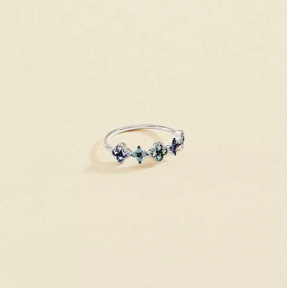 AGATHA Thin Ring Beloved-Multicolor/Silver