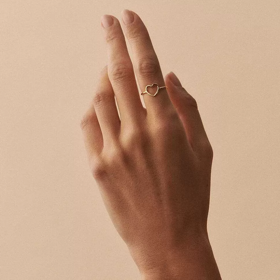 AGATHA Thin Ring Filcoeur-Golden