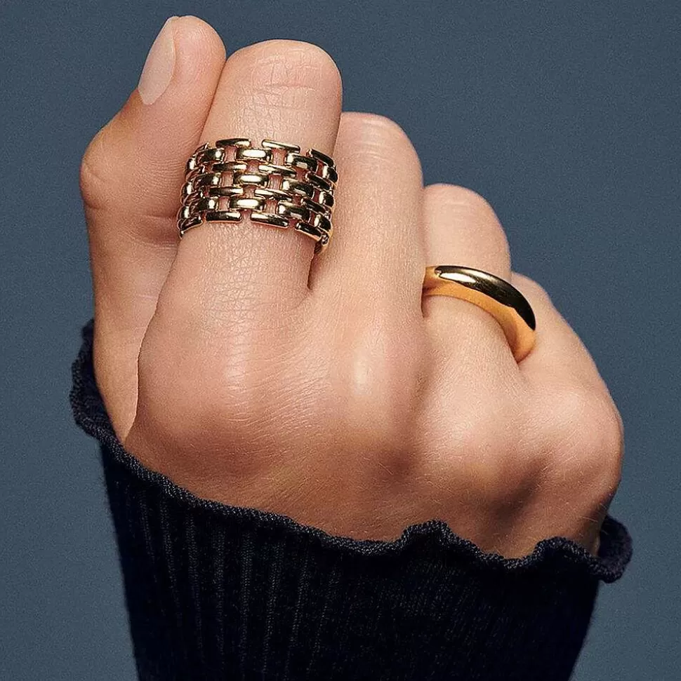 AGATHA Thin Ring Leo-Golden